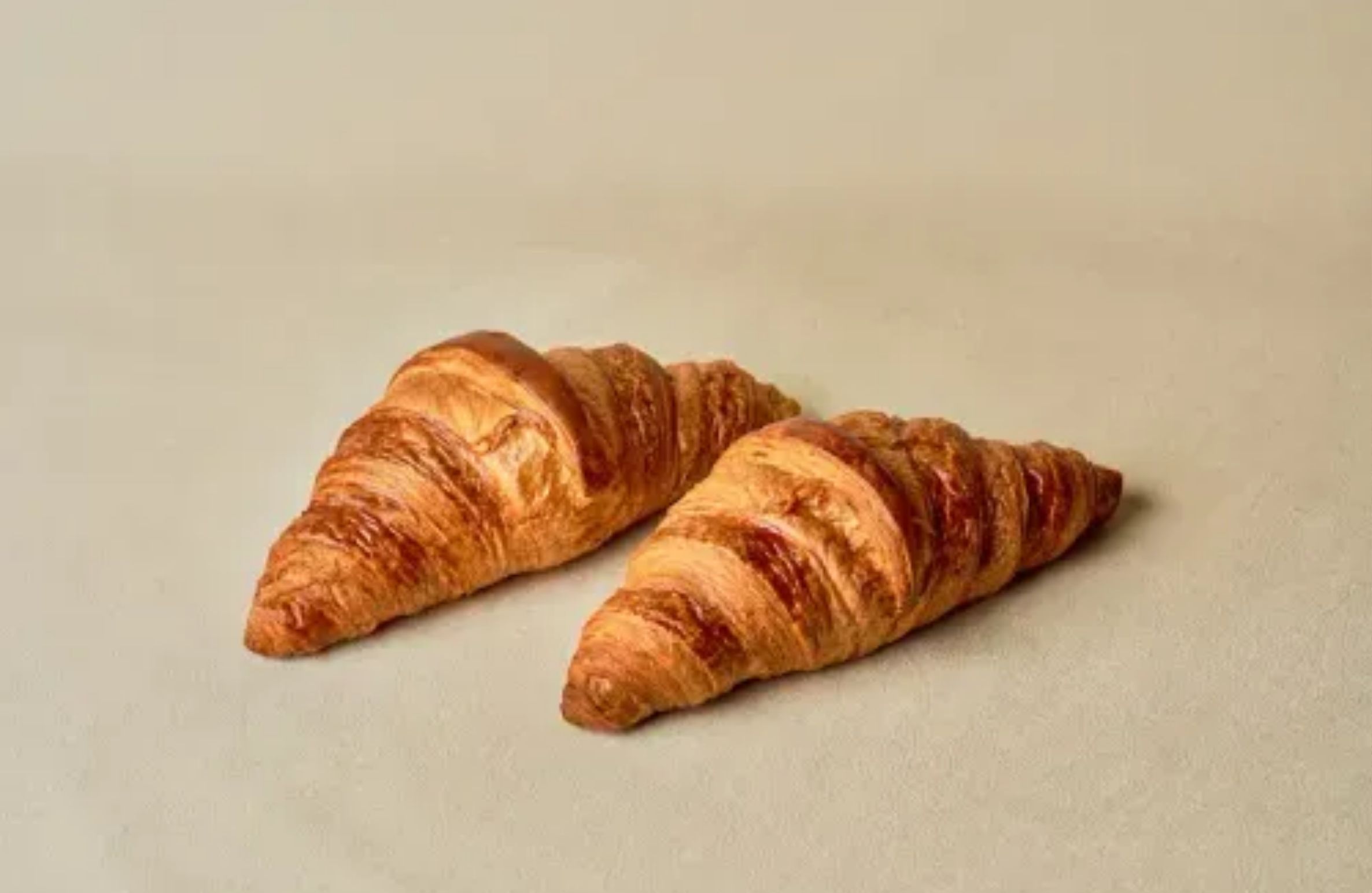 Perfectly baked croissants ready to be served