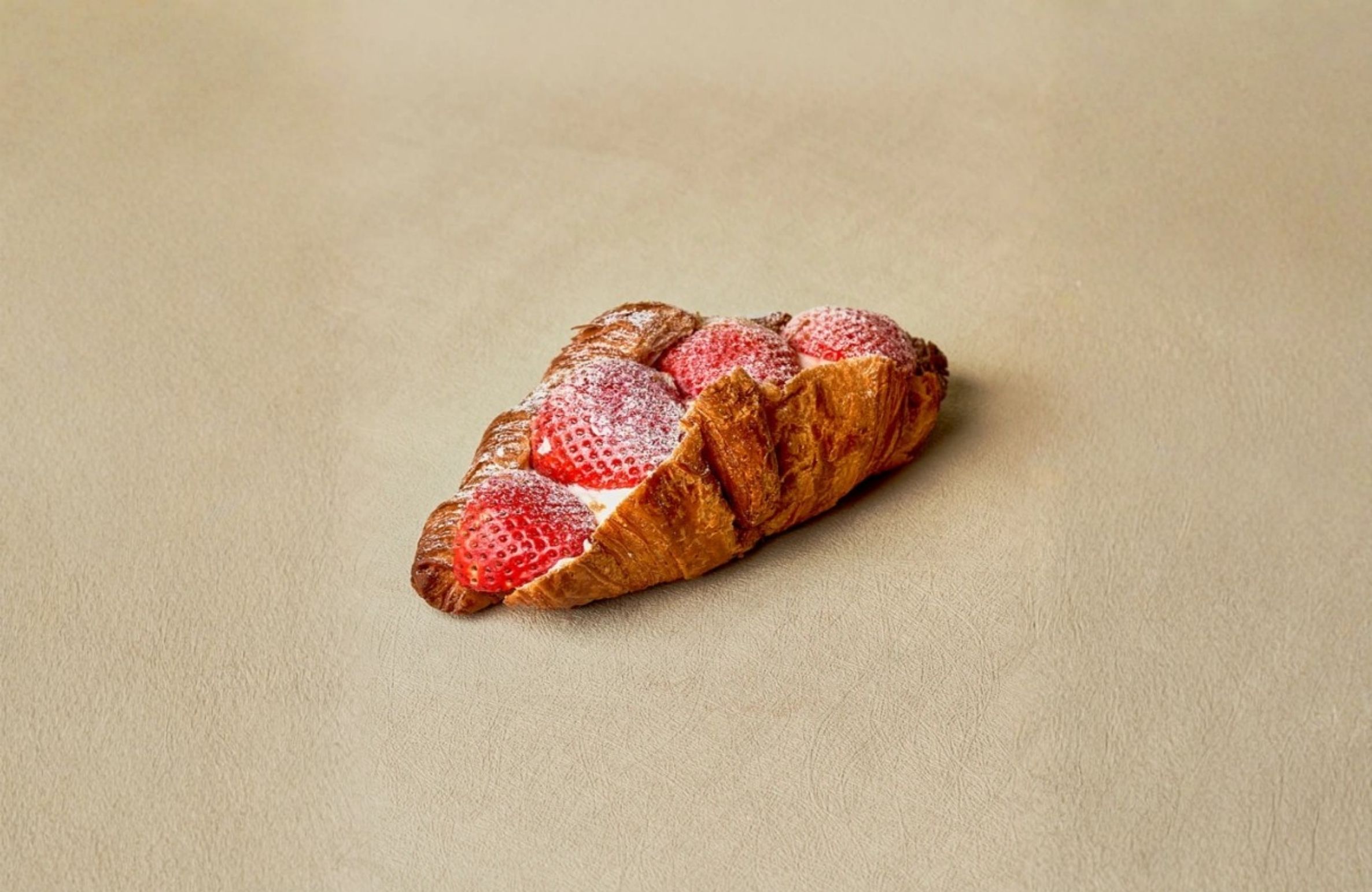 Freshly baked flaky croissants in Iowa