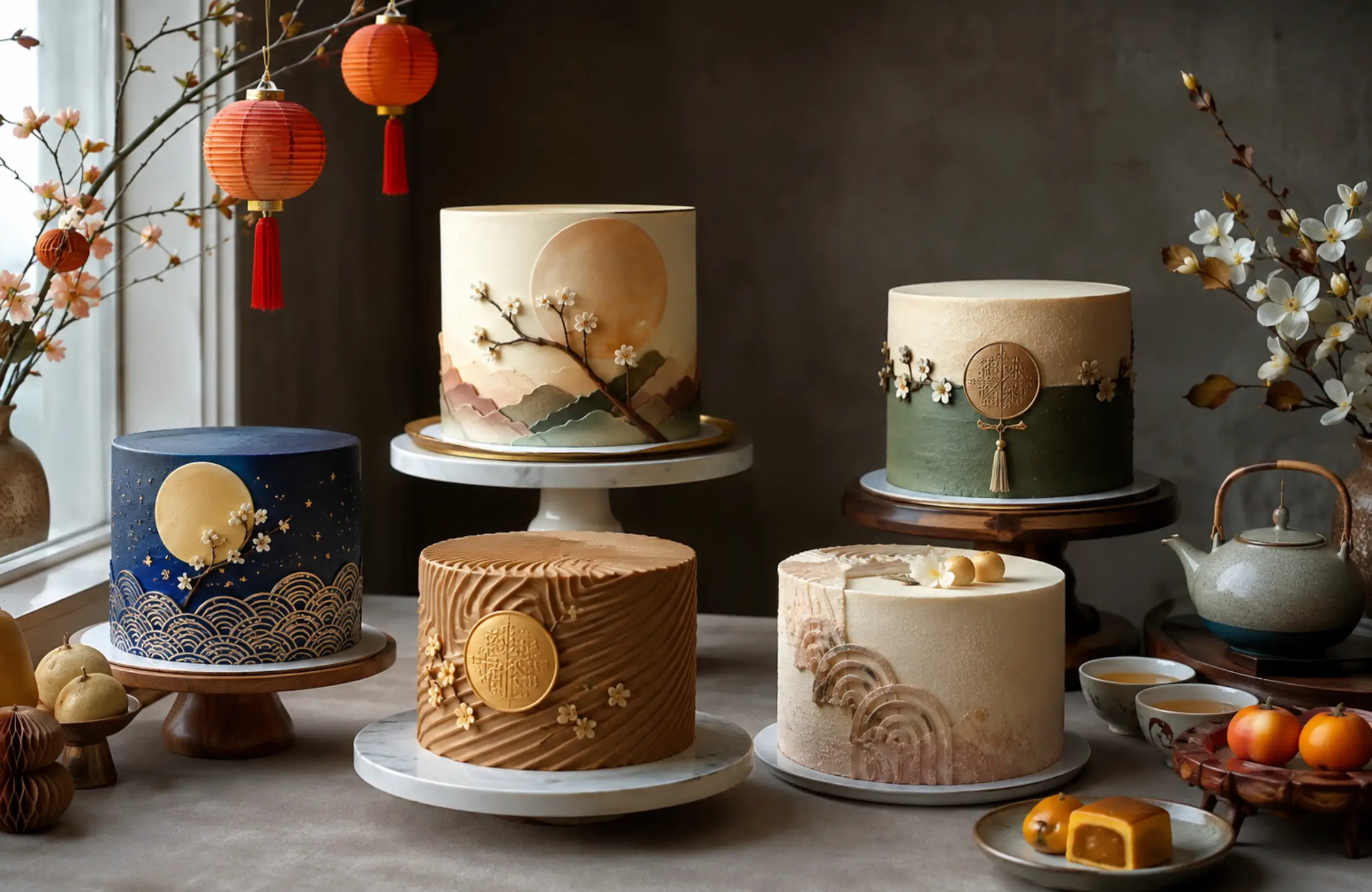 Fresh Korean Bakery Pastries and Cakes for Chuseok Celebration in Iowa